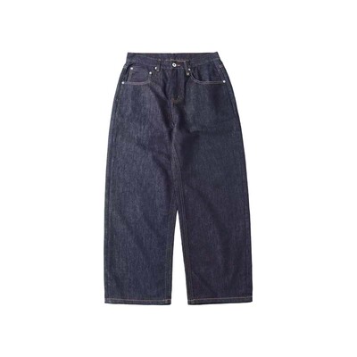 莱赛尔防褪色12oz原色直筒牛仔裤