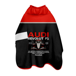 奥迪F1车队Audi Revolut方程式赛车服宠物浴袍狗狗猫咪洗澡衣服