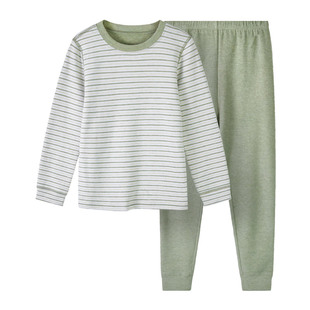 euv 宝宝德绒保暖内衣儿童加绒套装男女童加厚秋衣秋裤中小童120