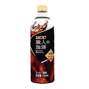悠诗诗UCC职人咖啡瓶装饮料即饮冰美式黑咖啡液速溶整箱750ml/瓶