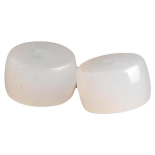 高端真品和田玉药片散珠羊脂白玉隔珠天然手串文玩配饰毕业级大全