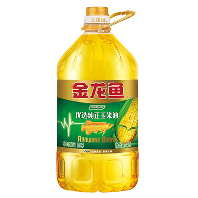 金龙鱼优选纯正玉米油4L*4桶 非转基因一级压榨厨房植物油烹饪