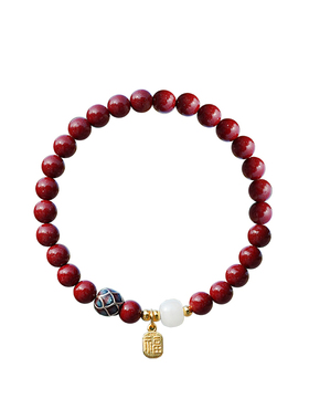 山川心语朱砂本命年女款手链