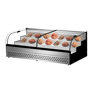 台式摆摊冰台冷藏展示柜三轮车阶梯炸串商用保鲜烧烤点菜地摊弧形