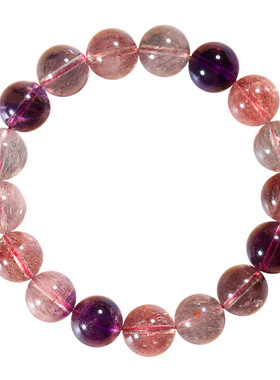 金草莓三轮骨干时尚风水晶手链