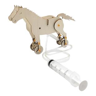 DIY气压马科技小制作小学生小发明材料科学实验手工作品拼装玩具