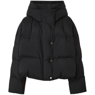 indicia 气质短款羽绒服小个子外套黑色冬季时尚商场同款标记女装