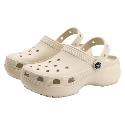 高跟厚底洞洞鞋女防滑沙滩鞋凉鞋