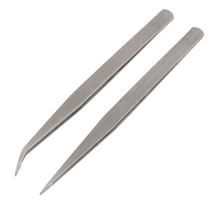 凤凰牌镊子不锈钢加厚直镊直头弯头尖弯嘴扁头服装制衣厂拷边穿线