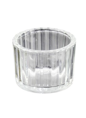 高透光玻璃竖纹条小圆杯