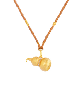 盈国【流光溢彩】拉丝葫芦吊坠