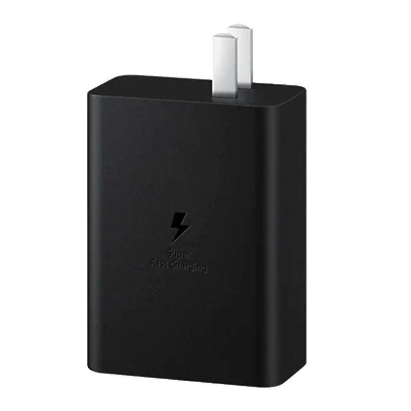 65W三口加速充电器适用三星手机S22S21专用快充电线Note20 Ultra支持PD原装超级快充2.0双type-c