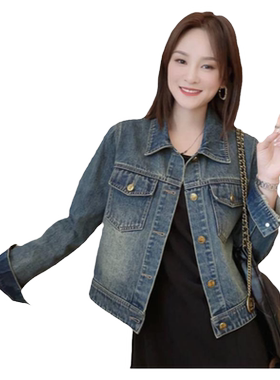秋季新款复古牛仔外套女百搭上衣