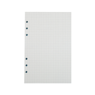 通用6孔加厚A5活页本内芯A6手账本替芯方格网格可拆卸道林纸内页