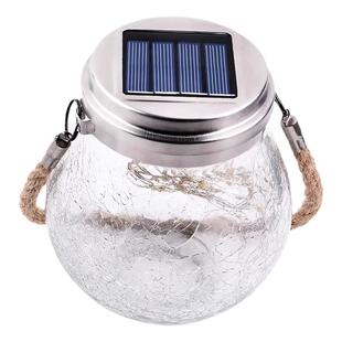 太阳能庭院灯户外防水小夜灯花园布置阳台装饰灯裂纹树挂灯氛围灯