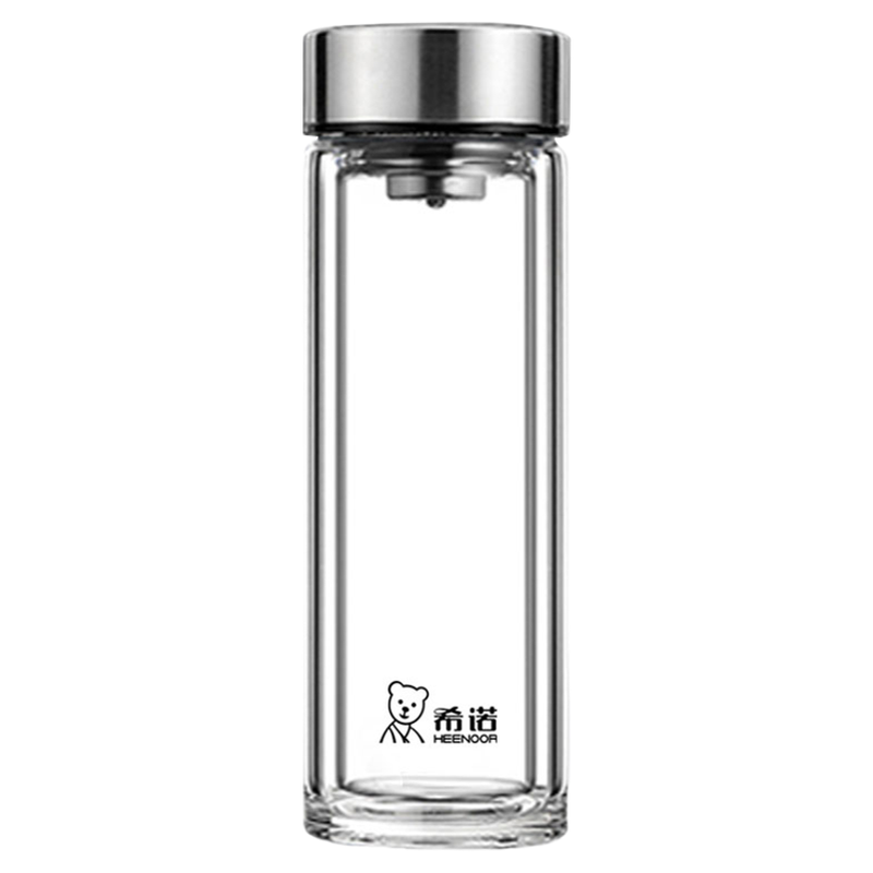 希诺玻璃杯双层大容量加厚泡茶杯