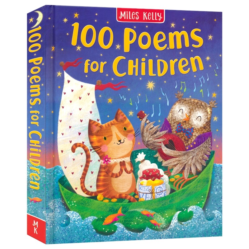 100 Poems for Children 给孩子的100首诗歌 Miles Kelly 经典诗歌集 亲子共读 全彩插图 诗歌启蒙 激发创造力 儿童读物 英文原版