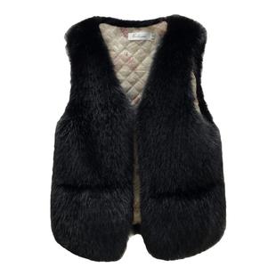 欧货皮草马甲女短款2025新款洋气秋冬背心坎肩仿狐狸毛毛马夹外搭
