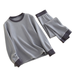 儿童保暖内衣套装a类冬女童德绒秋衣秋裤内穿男童居家服宝宝睡衣