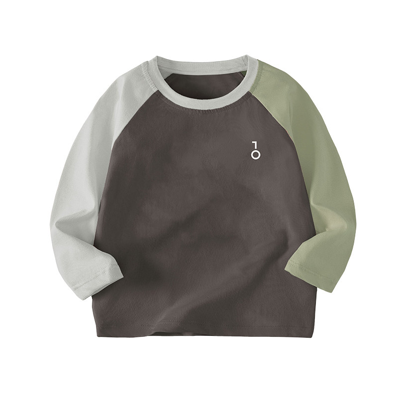 安之伴童装长袖T恤A类圆领男女童纯棉睡衣春秋可外穿儿童家居服