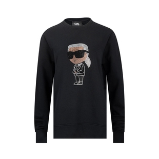 Karl Lagerfeld卡尔·拉格斐时尚老佛爷女士薄绒卫衣女推选XY