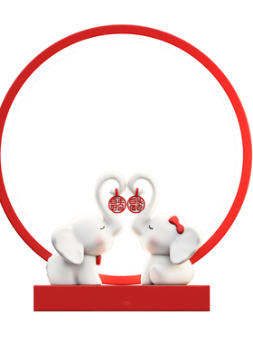 结婚礼物送新人装饰摆件