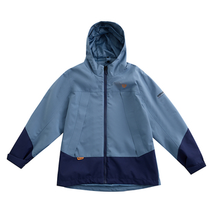 诺诗兰儿童三合一外套2024秋冬新款胡杨林硬壳冲锋夹克防风外衣