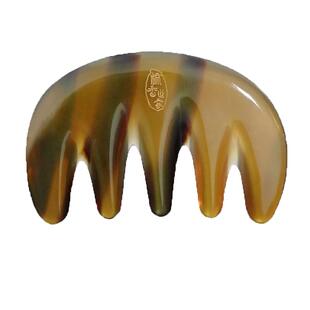 五爪按摩梳牛角梳头部经络梳五经天然五指梳官方旗舰专用五齿梳子