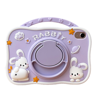 旋转支架2024新款iPadAir6保护套mini5平板壳pro11手提air4保护壳A2316第九代适用苹果A2152硅胶套A1474防摔