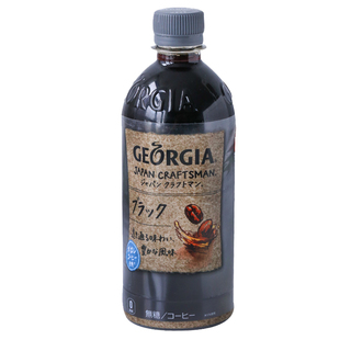 日本进口GEORGIA乔治亚黑咖啡0卡无糖即饮咖啡饮料500ml*24整箱