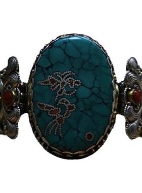 承李李原创设计风蓝松石女式银饰