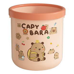 垃圾桶家用高颜值创意可爱客厅卧室卫生间厨房大容量压圈大号纸篓