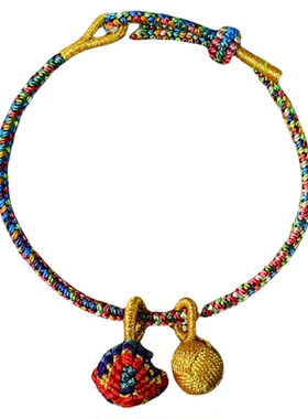 民族风端午节手绳五彩绳小粽子