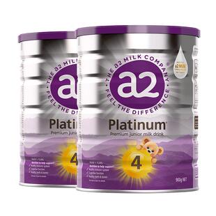 [焕新升级]a2紫白金4段儿童调制乳粉A2蛋白质3岁以上四段900g*2罐