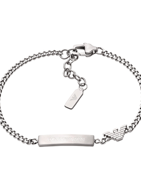 【自营】春季新品Armani阿玛尼男士项链意思呢钢质简约男生礼物