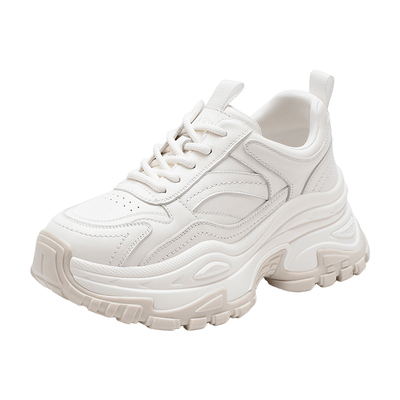 哈森厚底增高老爹鞋休闲复古风运动鞋百搭通勤2026新款HWCS260145