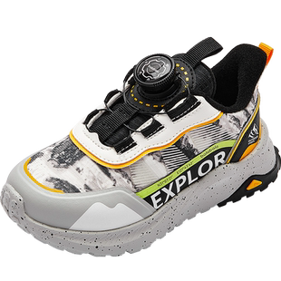 巴拉巴拉童鞋儿童运动鞋男童综训鞋防滑秋冬跑步鞋旋钮扣鞋子潮流