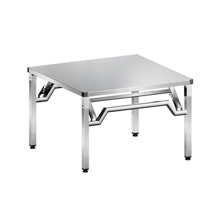 加厚不锈钢折叠桌子长方形家用吃饭餐桌户外摆摊烧烤火锅桌小方桌