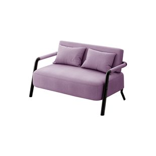 北欧沙发小户型简约现代客厅铁艺简易日式出租房单人布艺双人沙发