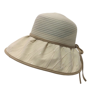 稻草人2026新款防晒帽子夏季大檐空顶帽沙滩遮阳防紫外线渔夫帽女