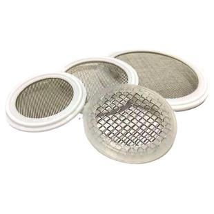 食品级 四氟特氟龙接头卡盘垫片 带过滤网 卡箍 垫圈垫片卡盘接片