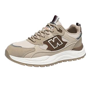 男鞋秋季透气潮流百搭休闲阿甘运动鞋青少年跑步厚底增高老爹潮鞋