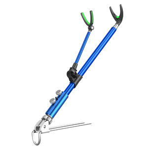 不锈钢地插鱼竿支架炮台地插支架手竿台竿架杆架竿超轻超硬多功能