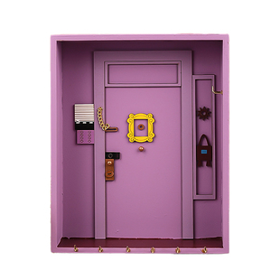 老友记周边门框Monica同款玄关钥匙收纳盒房间装饰置物架家居摆件