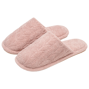 日式棉拖鞋女秋冬季室内居家防滑软底保暖毛巾布拖鞋男士吸汗透气