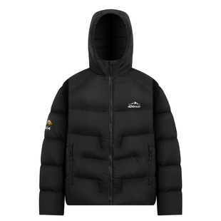 404MOB羽绒服三防新国标90绒白鸭绒加厚保暖羽绒服外套带帽面包服