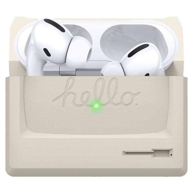 elago韩国适用苹果3无线蓝牙AirPods pro复古创意耳机套AirPods Pro保护套创意软壳潮牌无线1/2代耳机耳塞套