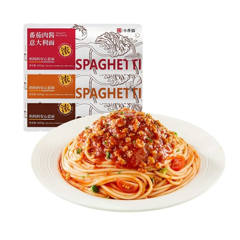 幸福西饼意面意大利面家用儿童速食早餐番茄肉酱面条官方旗舰店