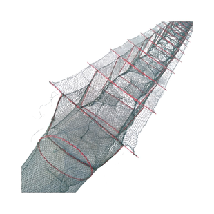 有结地网鱼笼带翅虾笼T型中间倒鱼螃蟹笼有节捕鱼网全有结捕鱼笼