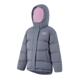李宁正品2024冬季新款女大童防风保暖宽松休闲羽绒服YYMU054-3